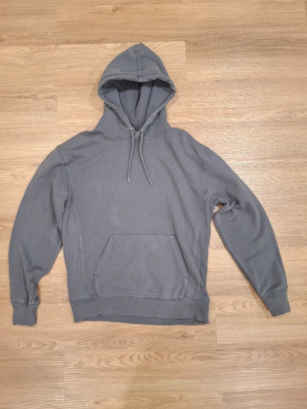 J. Crew (Mainline) 100% Cotton Herritage Hoodie - S - Grey-Blue